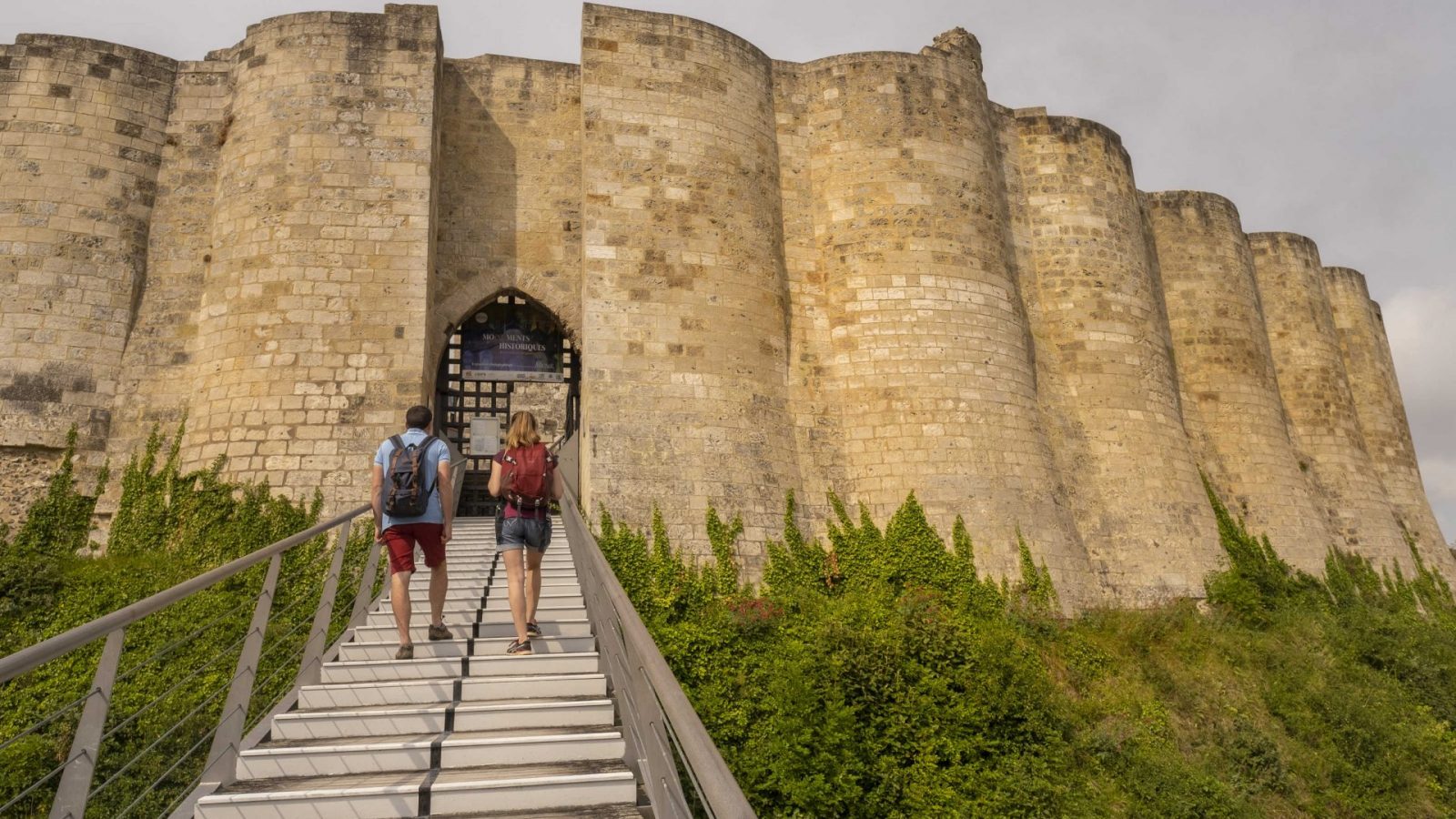Montée des marches vers Château-Gaillard