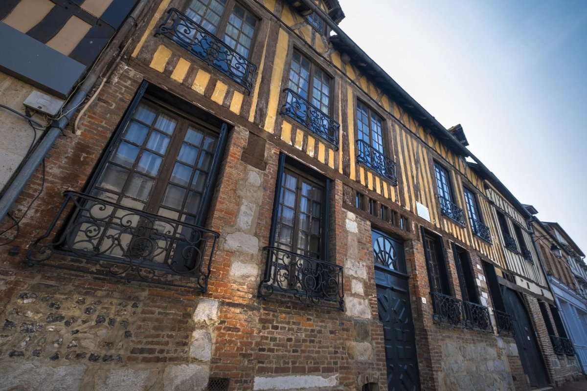 Maison en colombages - ADT de l'Eure JF lange