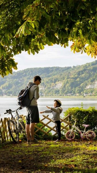 Le lac des Cycles, en famille