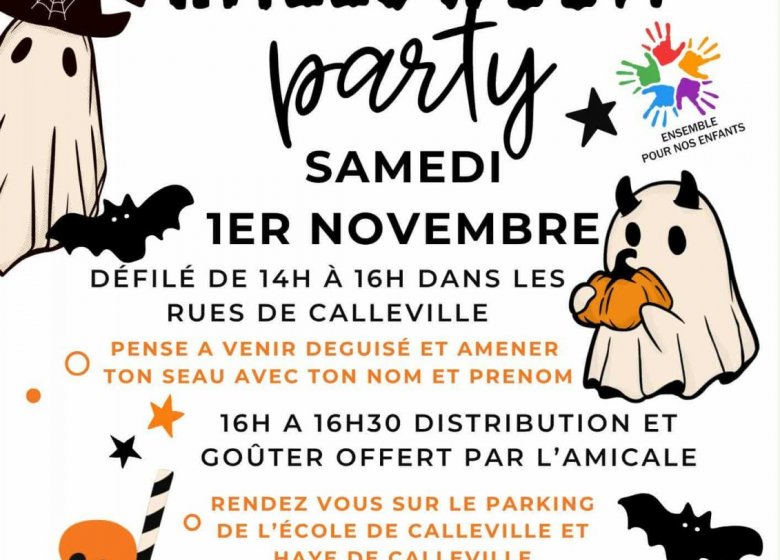 amicale de l'école de calleville Halloween party