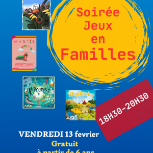 Soirée jeux en famille, 13.02.2026