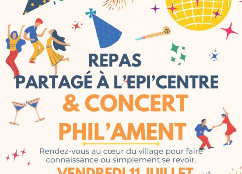 Repas partagé et concert Phil’Ament