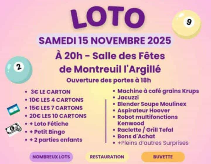 Ape Montreuil l'Argillé Loto