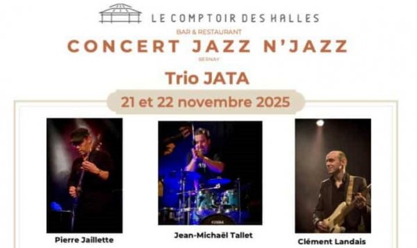 Concerts jazz n’jazz avec le Trio Jata