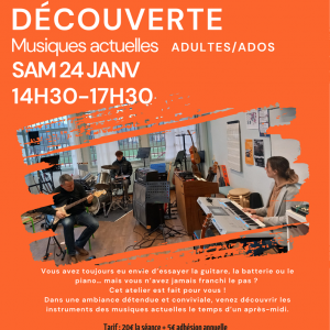 Atelier « Découverte musiques actuelles » – MJC d’Évreux