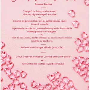Menu Saint-Valentin