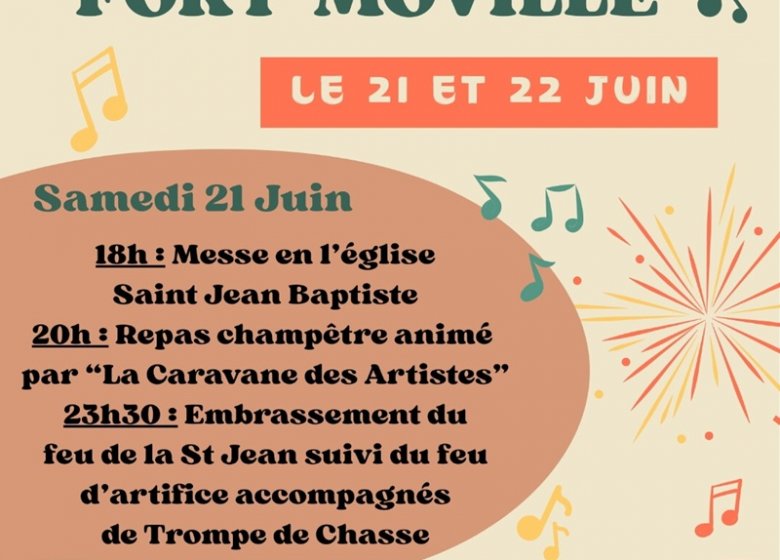 55ème Feu de la Saint-Jean : Embrasement du feu de la Saint-Jean