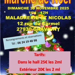 Marché de Noël au profit du Téléthon