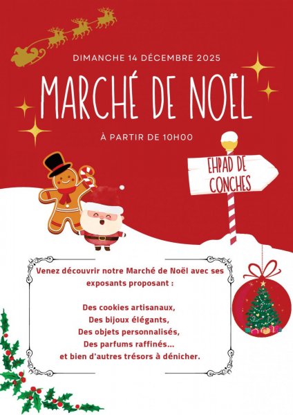 Marché de Noël de l’EHPAD de Conches, 14.12.2025