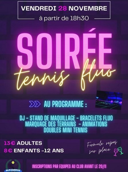 Soirée Tennis Fluo