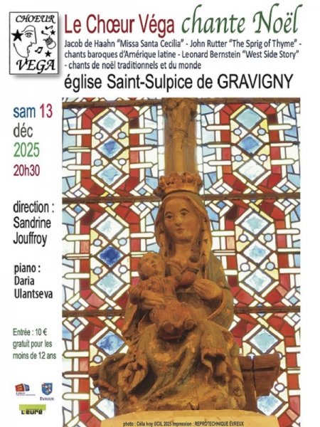 Concert de Noël du Chœur Véga à Gravigny