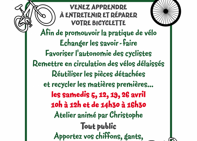 Atelier cycloforesterie à la maison forestière des Hogues