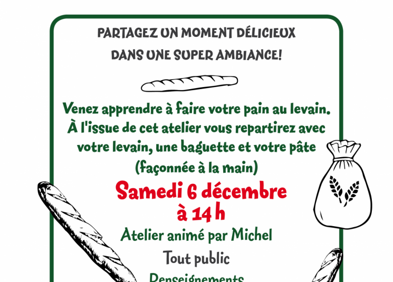 Atelier Pain à la maison forestière des Hogues