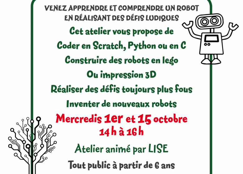 Robotique et Programmation à la maison forestière des Hogues