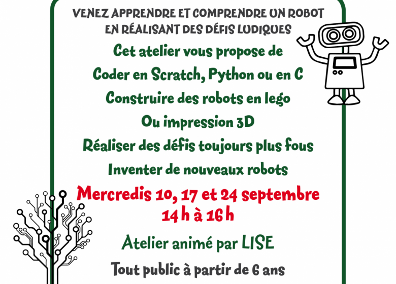 Robotique et Programmation à la maison forestière des Hogues