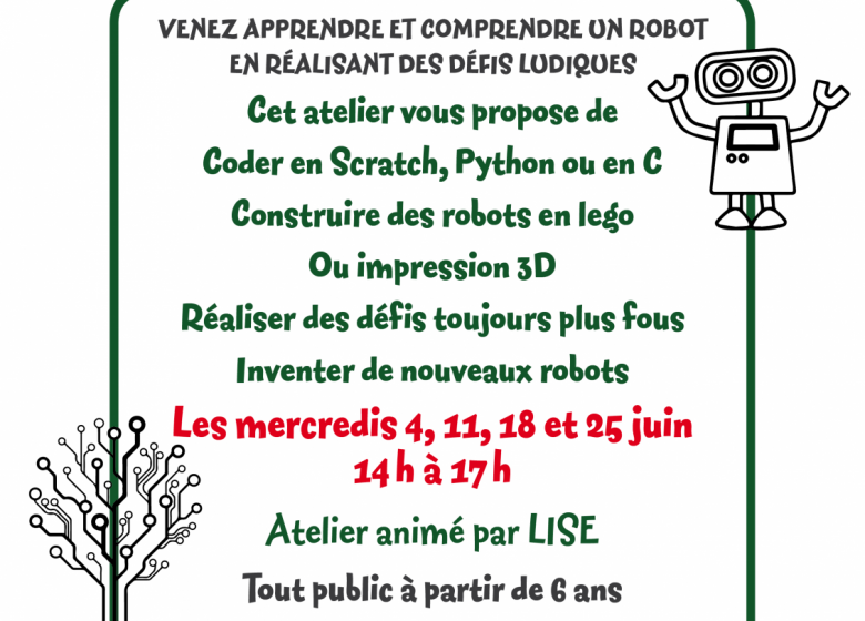 Robotique et Programmation à la maison forestière des Hogues