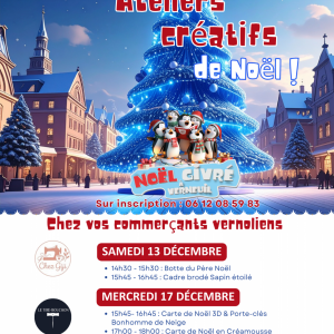 Ateliers créatifs chez les commercants de Verneuil d’Avre et d’Iton