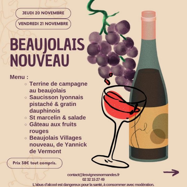 Beaujolais Nouveau chez Vignes Normandes