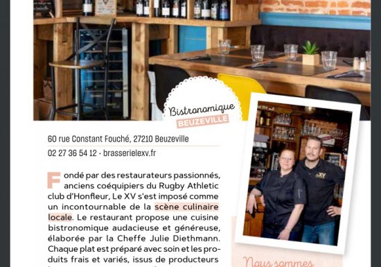 Brasserie Le XV_Beuzeville Le XV