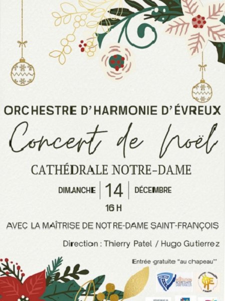 Concert de Noël de l’Orchestre d’Harmonie d’Evreux