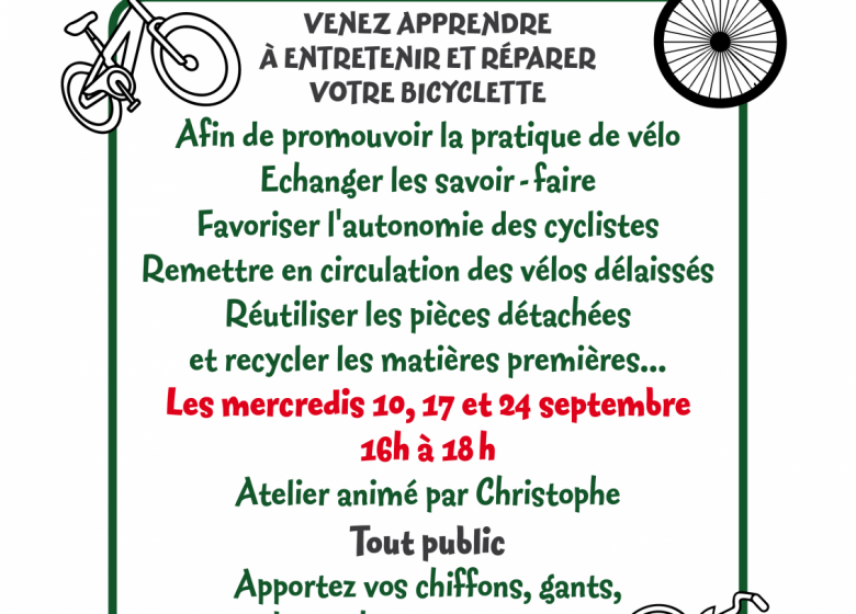 Atelier cycloforesterie à la maison forestière des Hogues