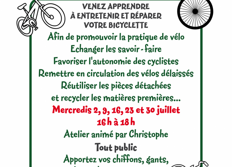 Atelier cycloforesterie à la maison forestière des Hogues