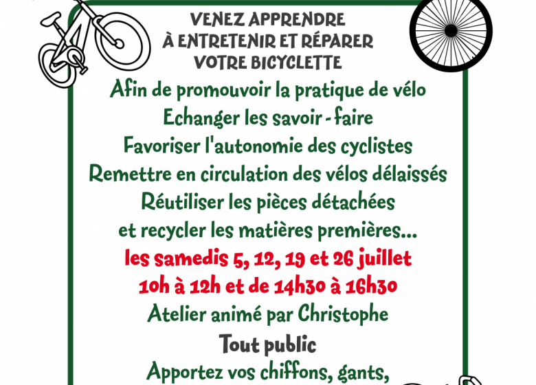 Atelier cycloforesterie à la maison forestière des Hogues