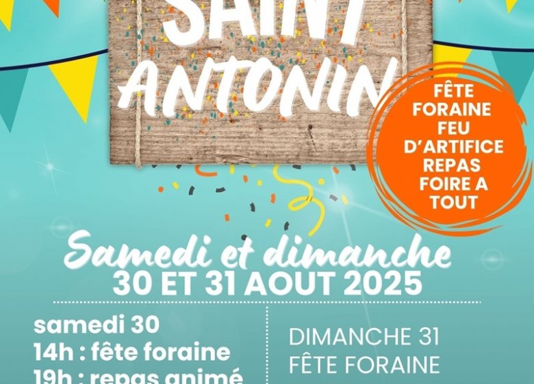Fête de la Saint-Antonin : Retraite aux flambeaux et feu d’artifice