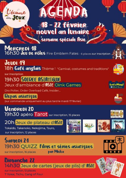 Nouvel An lunaire – Jeux & Culture asiatique à l&rsquo;écume des jeux