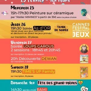 Soirée Time&rsquo;s Up Family à l&rsquo;écume des jeux