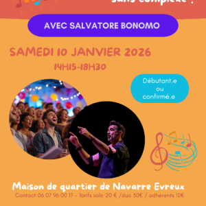 @CoachBoost'Eure Atelier Chant : « Et si vous osiez chanter ? » avec Salvatore Bonomo