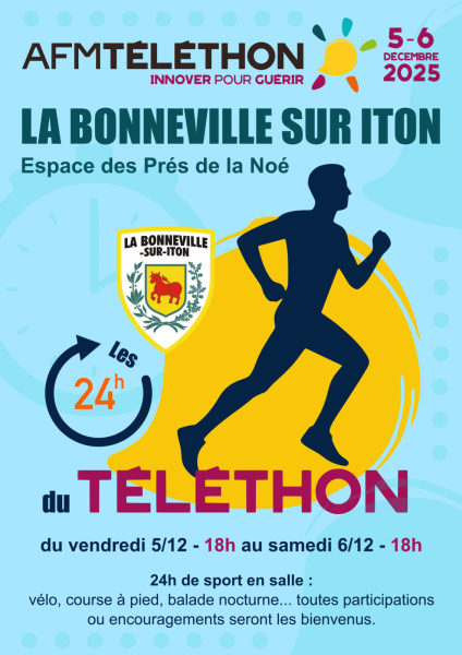 Les 24 heures du Téléthon à La Bonneville-sur-Iton, du 05.12 au 06.12.2025