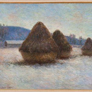 Artistes en herbe : Les meules en hiver