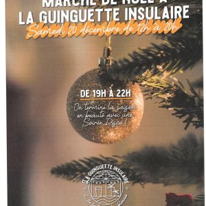Marché de Noël à la guinguette insulaire