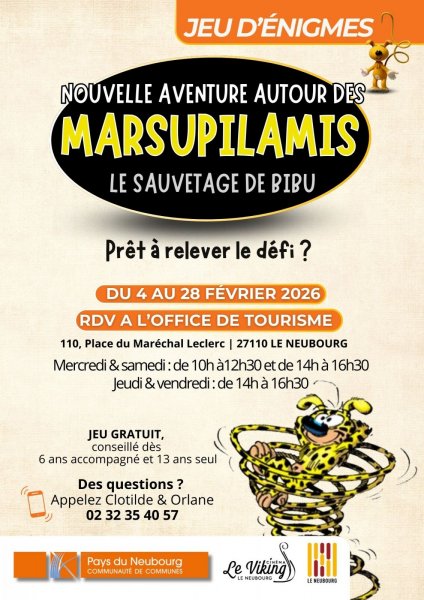 Jeu d&rsquo;énigmes à l&rsquo;office de tourisme du Pays du Neubourg