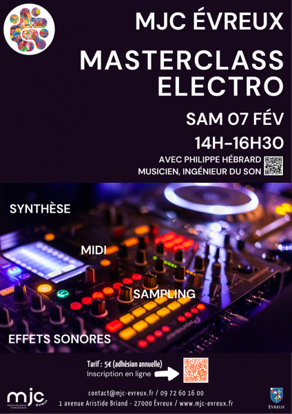 Masterclass Electro – MJC d’Évreux