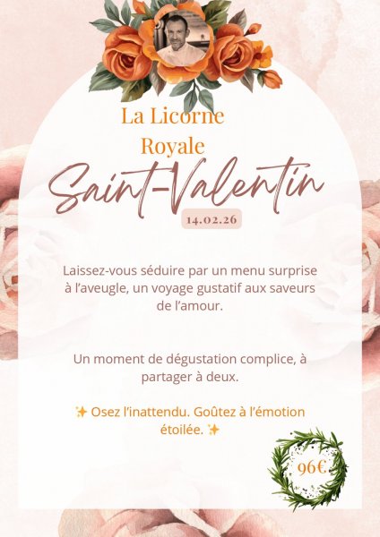 Menu Saint-Valentin