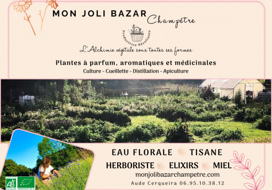 © Mon Joli Bazar Champêtre Mon Joli Bazar Champêtre – Paysanne herboriste, plantes à parfum, aromatiques et médicinales