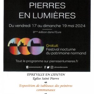Pierre en lumière : exposition de tableaux Du 17 au 19 mai 2024