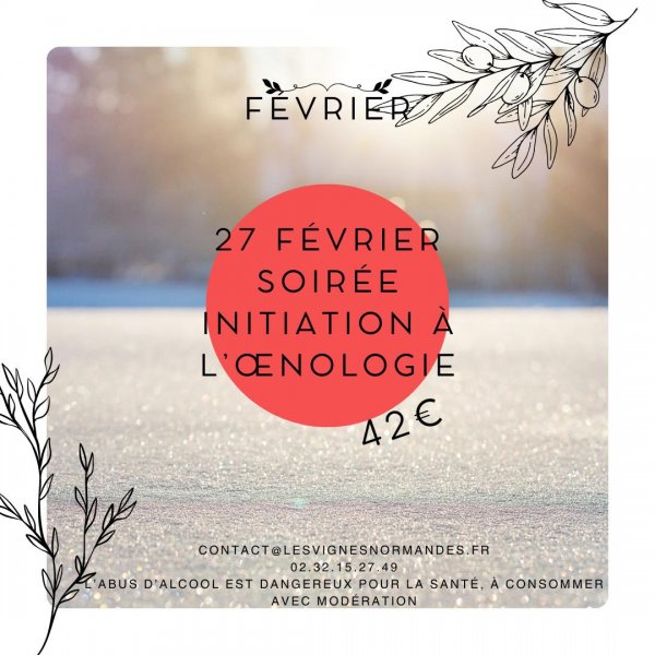 Soirée initiation à l&rsquo;œnologie