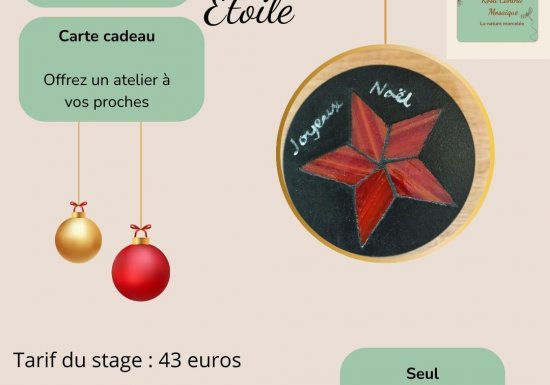 Stage dessous de verre étoile