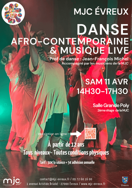 Atelier de Danse Afro-Contemporaine & Musique Live