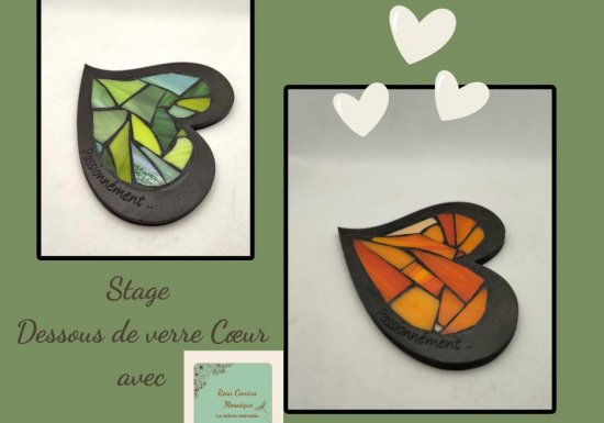 Stage dessous de verre « Coeur »