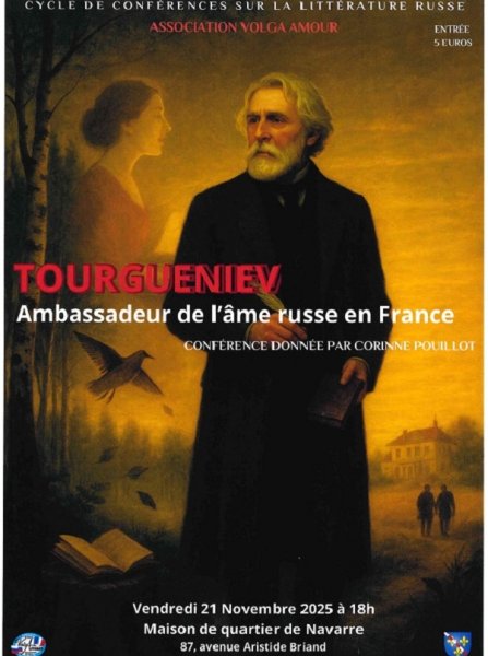Conférence : Tourgueniev, ambassadeur de l’âme russe en France