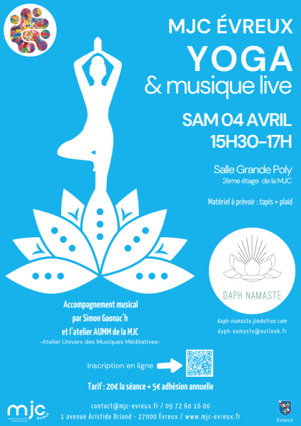 Yoga & Musique Live à la MJC Évreux