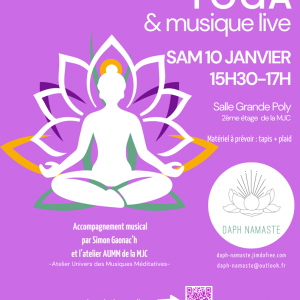 Yoga & Musique Live à la MJC d’Évreux