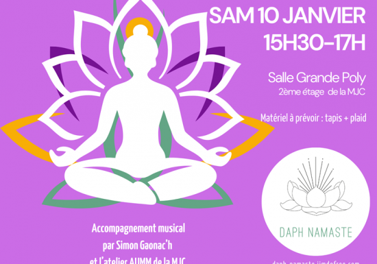 Yoga & Musique Live à la MJC d’Évreux