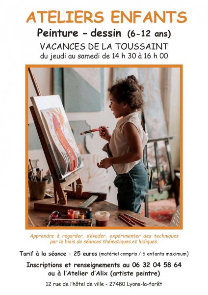 Atelier peinture pour les enfants