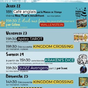 Café anglais, apéro tarot et quizz Avengers à l&rsquo;Ecume des jeux