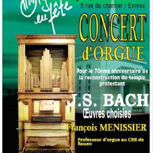 Amorce  Concert d’orgue pour le 70ème anniversaire de la reconstruction du temple